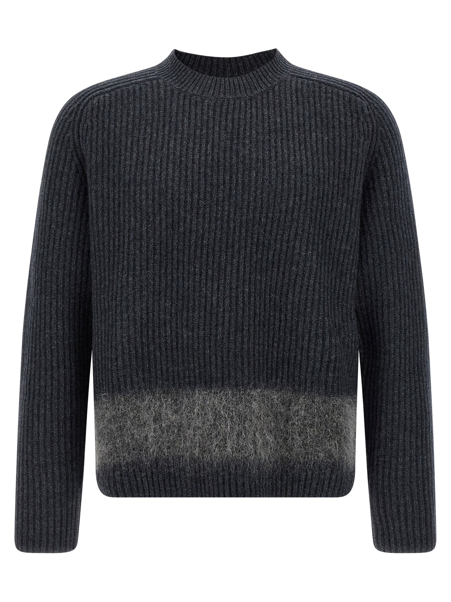 Carded wool insert sweater Sweater, cardigans