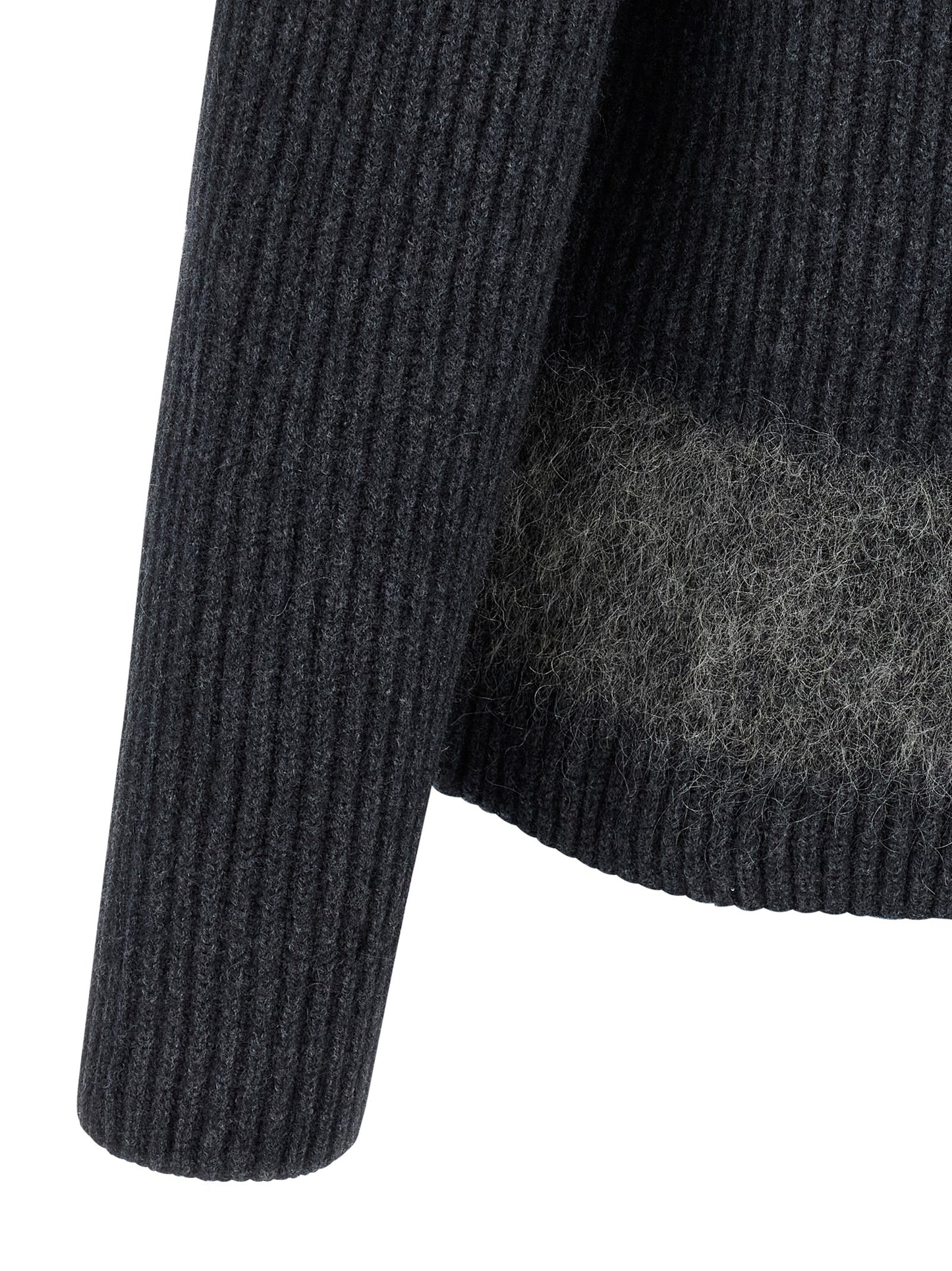 Carded wool insert sweater Sweater, cardigans