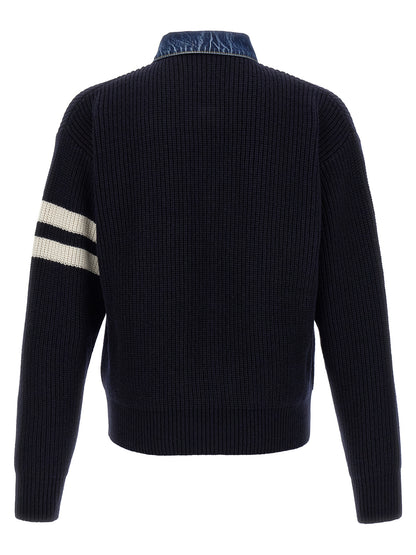 'Denim mix' cardigan Sweater, cardigans