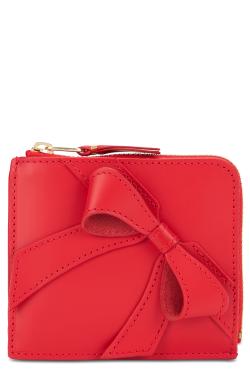 Comme des Garçons WALLET Leather wallet with bow