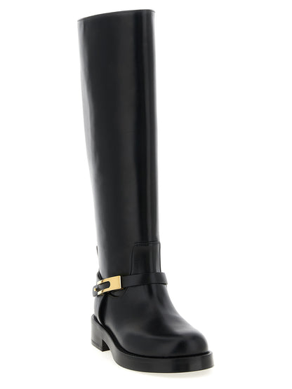 Logo strap boots Boots, ankle boots