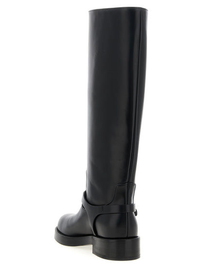 Logo strap boots Boots, ankle boots