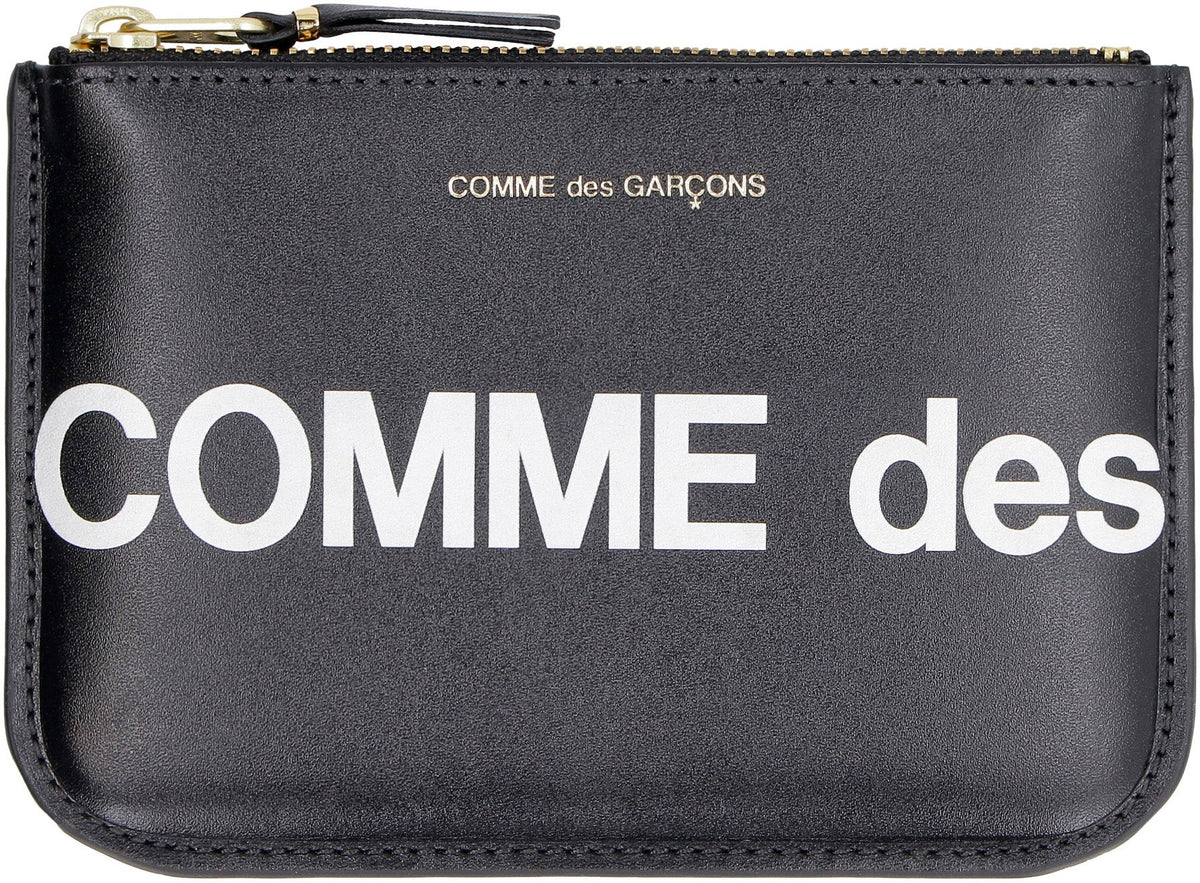 Comme des Garçons WALLET Logo detail leather pouch