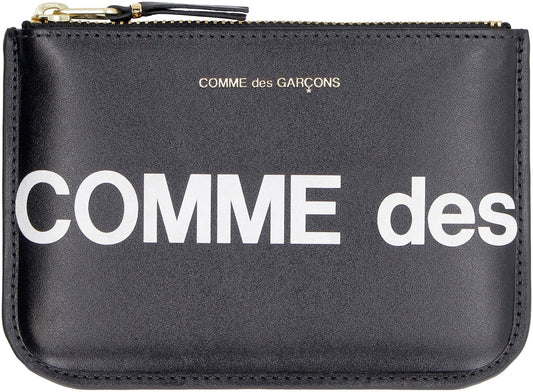 Comme des Garçons WALLET Logo detail leather pouch