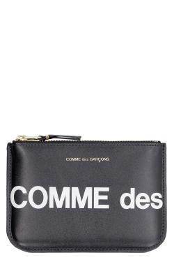 Comme des Garçons WALLET Logo detail leather pouch