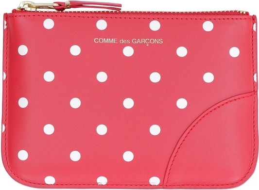 Comme des Garçons WALLET Logo detail flat leather pouch