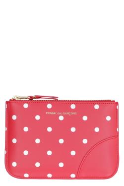 Comme des Garçons WALLET Logo detail flat leather pouch