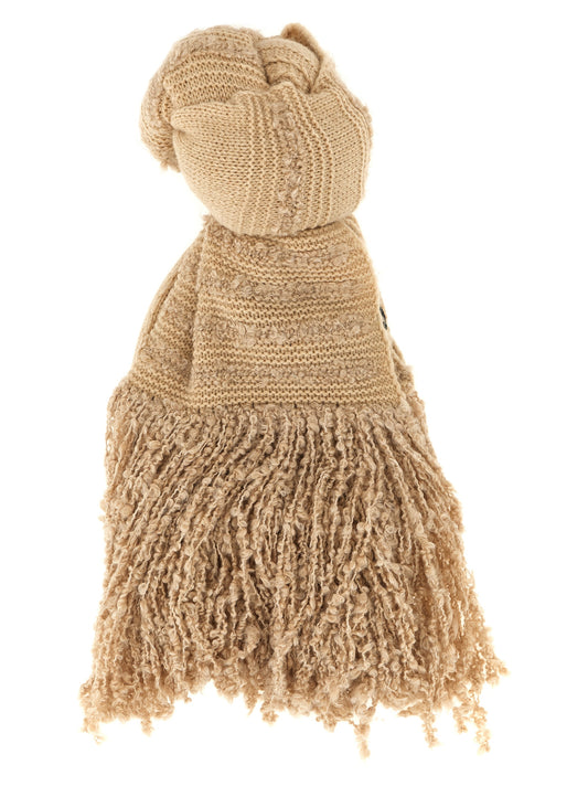Bouclé fringed scarf Scarves, foulards