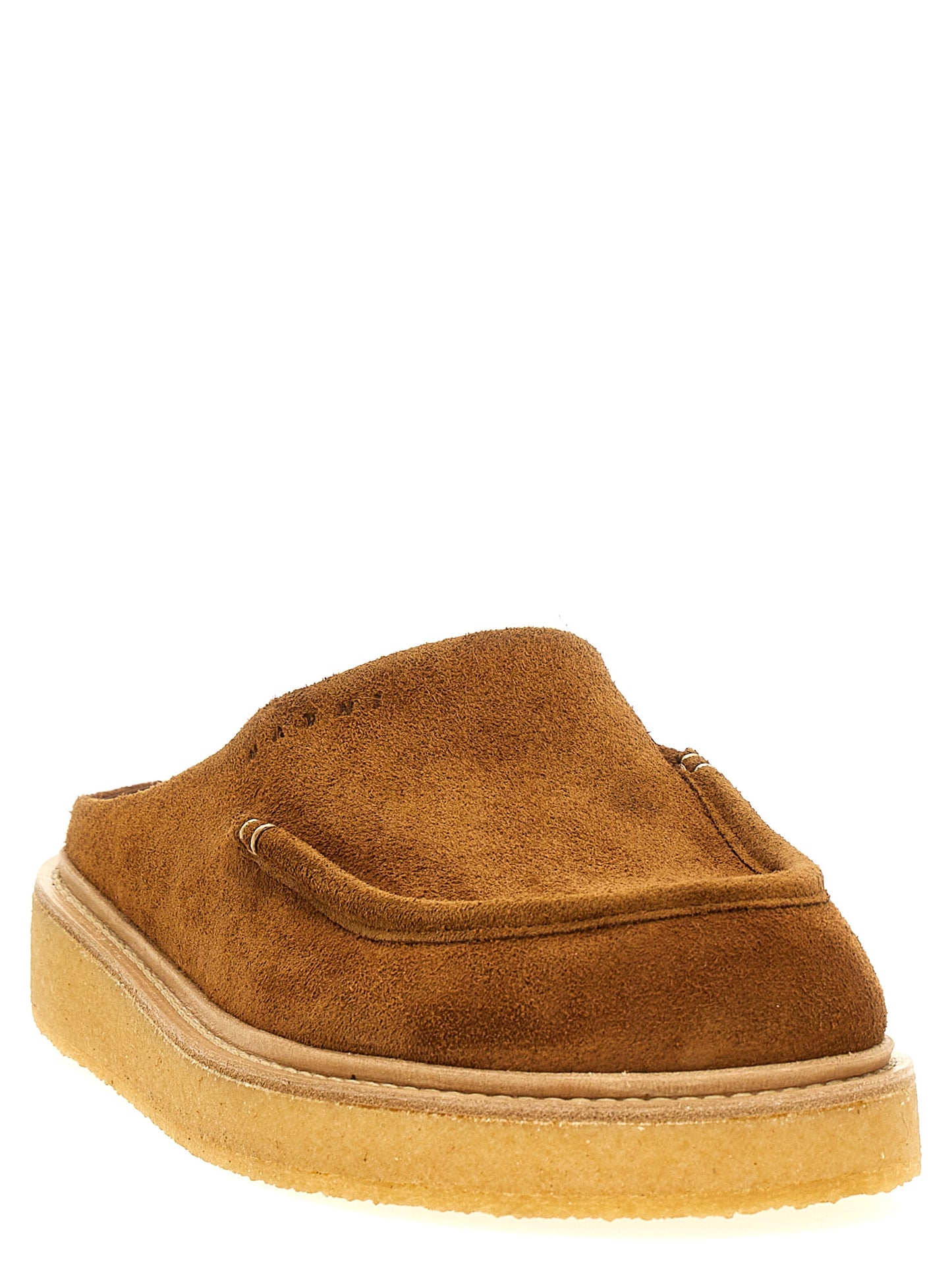 Suede sabots Flat shoes