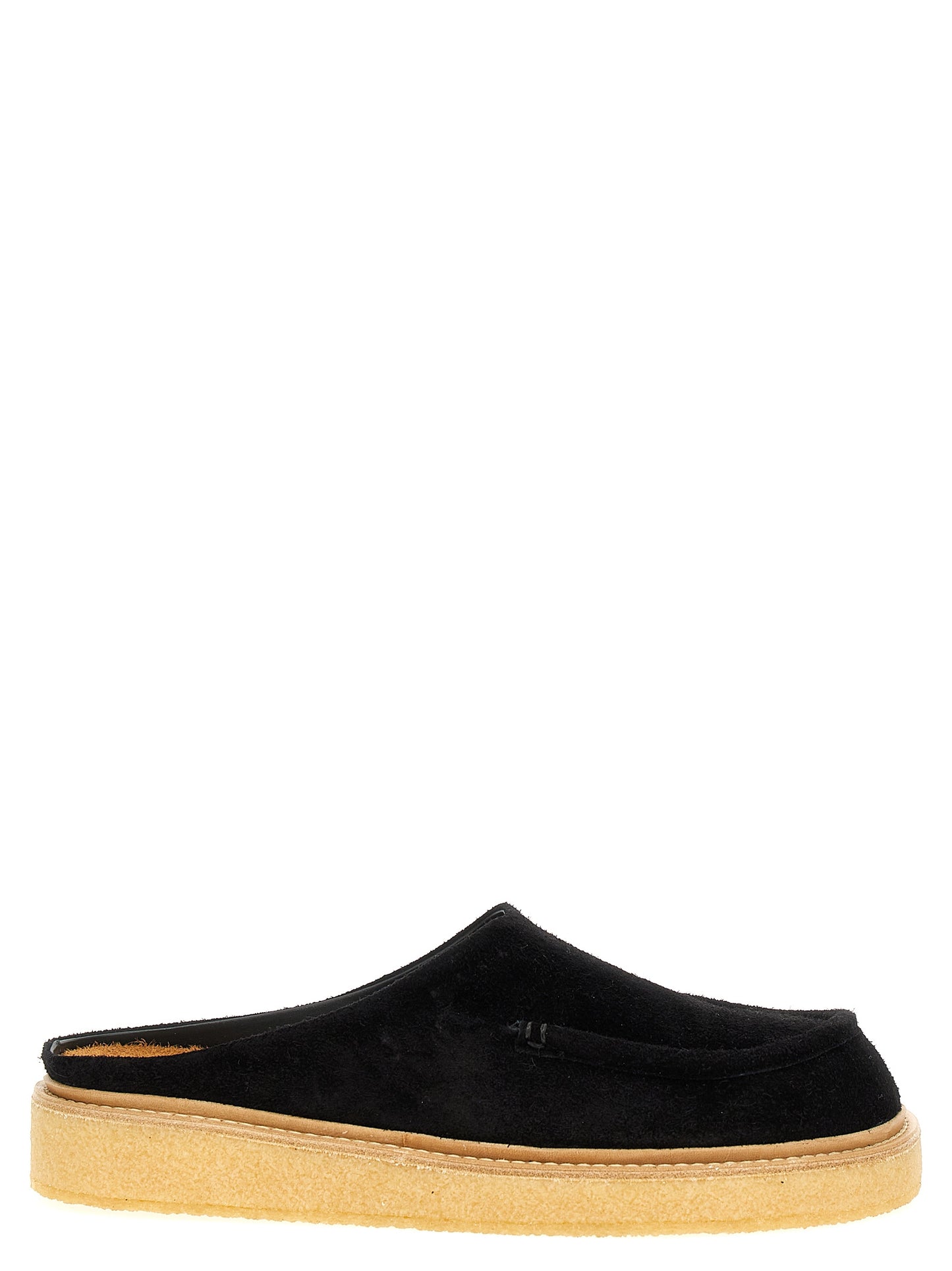 Suede sabots Flat shoes