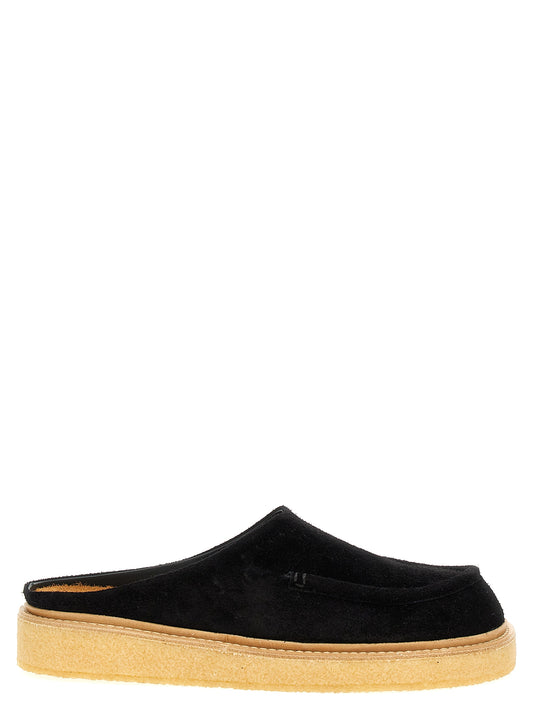 Suede sabots Flat shoes
