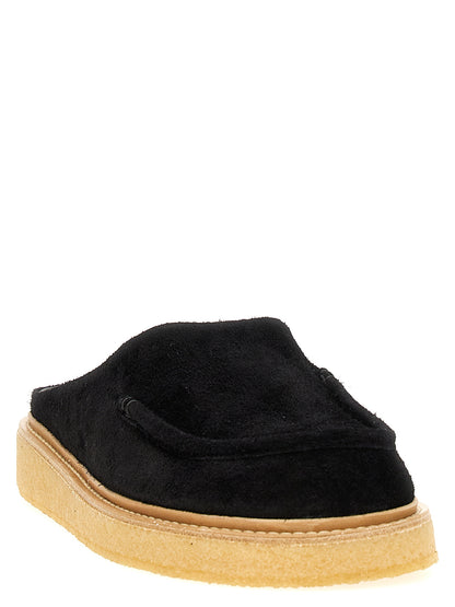 Suede sabots Flat shoes