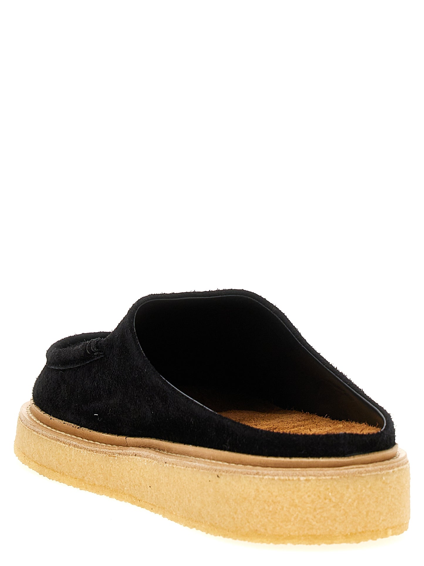 Suede sabots Flat shoes