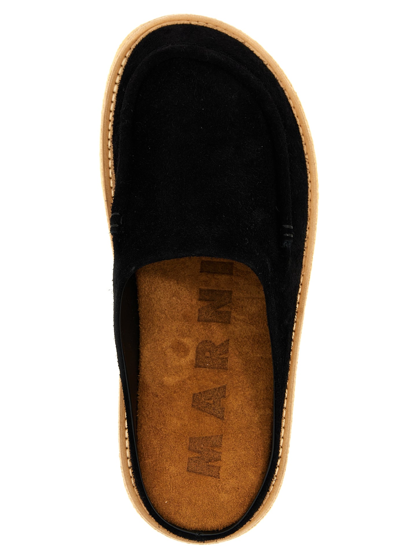 Suede sabots Flat shoes