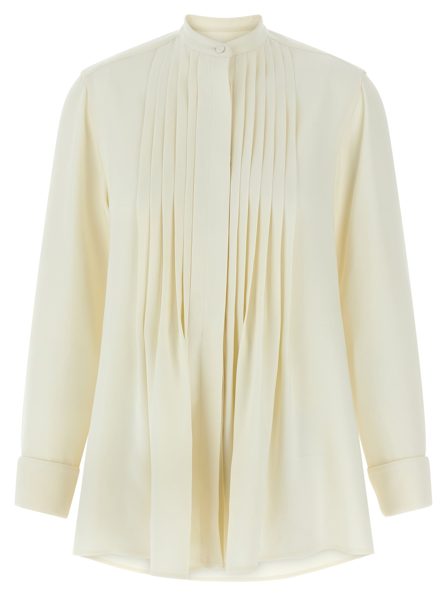 Pleated plastron shirt Shirt, blouse