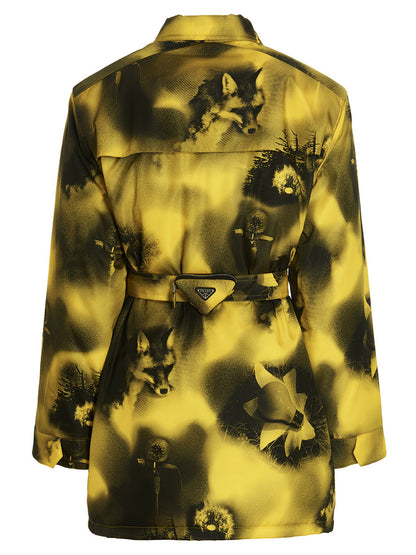 Re-Nylon printed parka Piumini, Parka, Giacche casual
