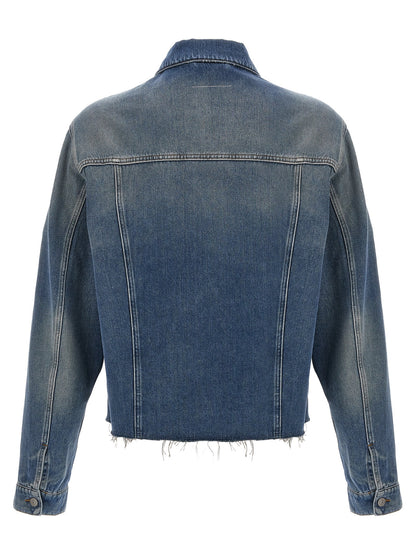 Raw cut denim jacket Piumini, Parka, Giacche casual