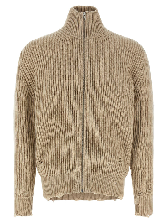 Distressed wool cardigan Sweater, cardigans