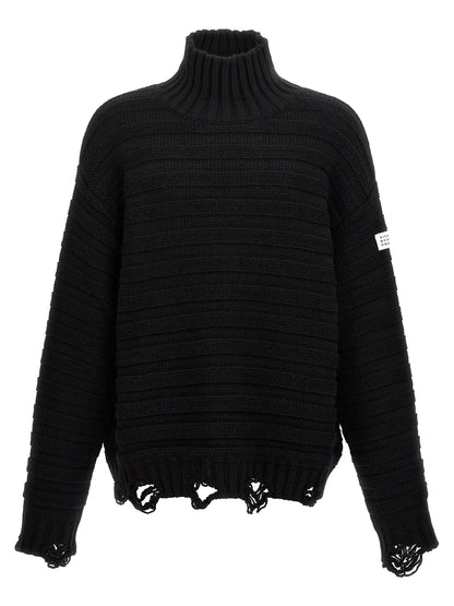 Destroyed ribbed sweater Sweater, cardigans