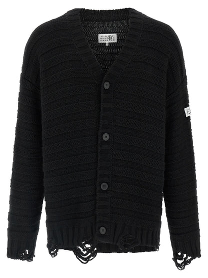 Distressed wool cardigan Sweater, cardigans