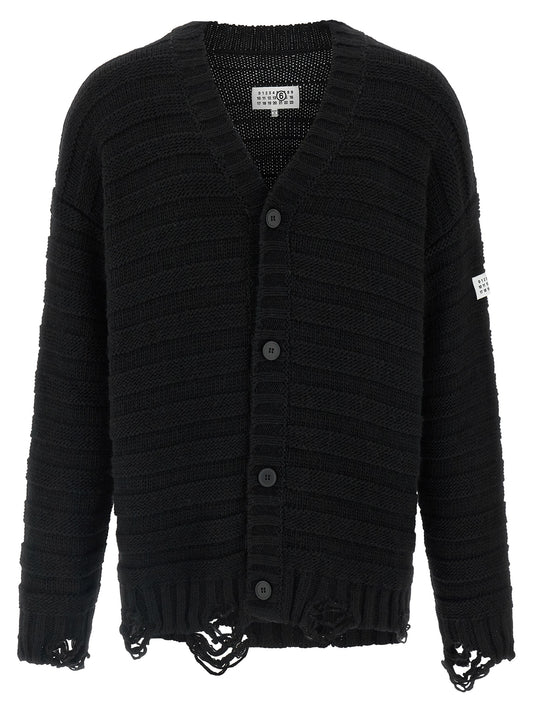 Distressed wool cardigan Sweater, cardigans