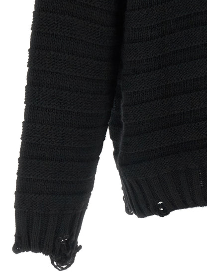 Distressed wool cardigan Sweater, cardigans
