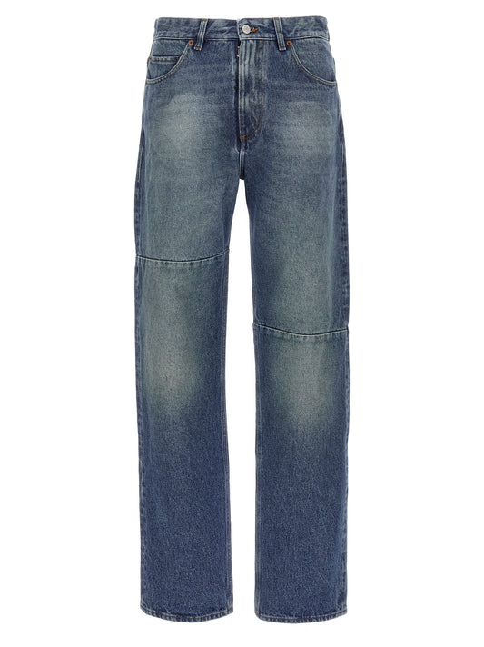 Asymmetric stitching jeans Jeans