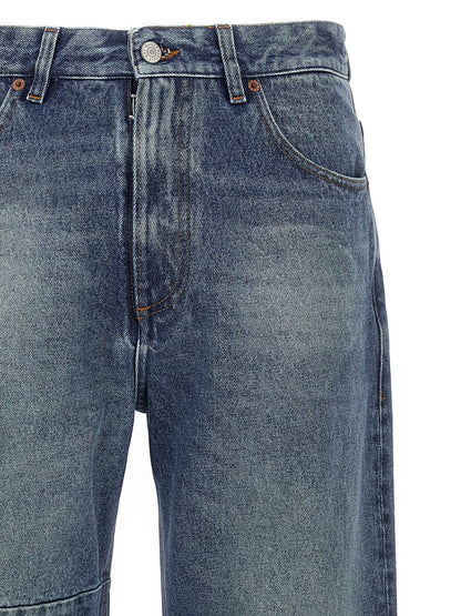 Asymmetric stitching jeans Jeans