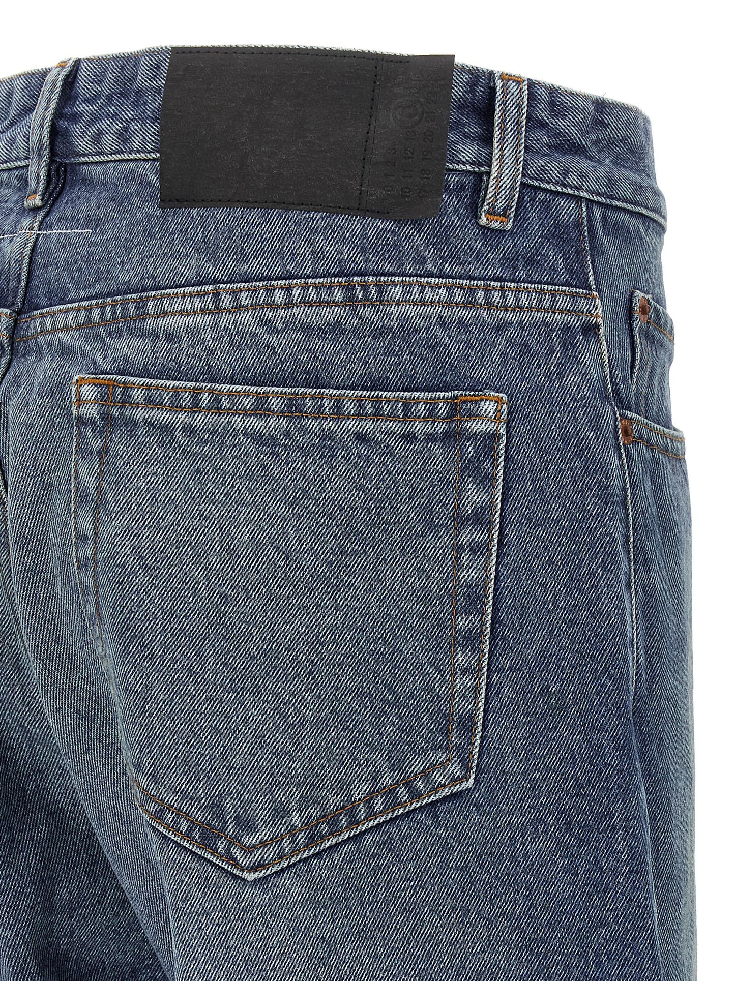 Asymmetric stitching jeans Jeans