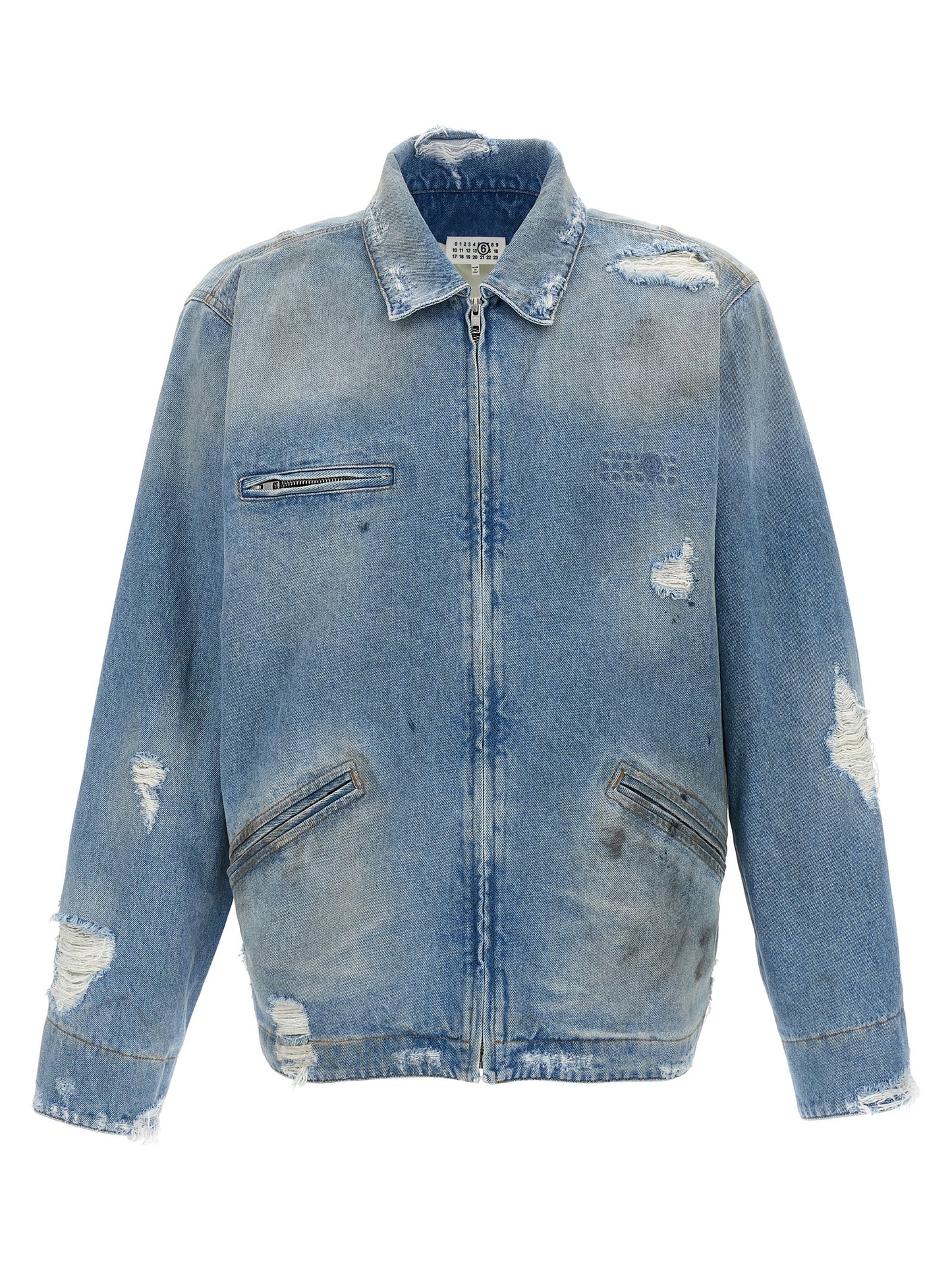 Denim jacket with used effect Casual jackets, parka