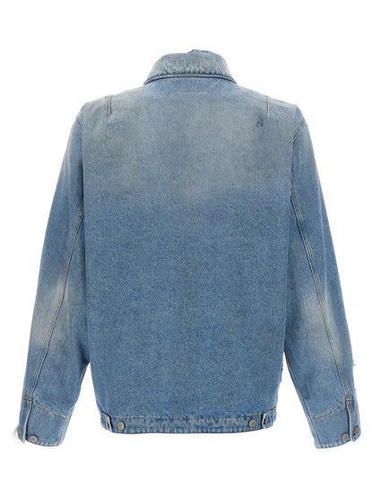 Denim jacket with used effect Casual jackets, parka