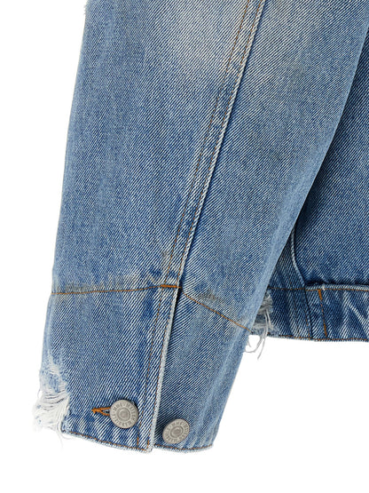 Denim jacket with used effect Casual jackets, parka