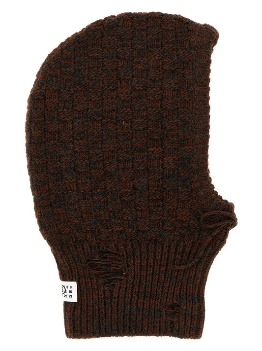 Distressed wool balaclava Hats