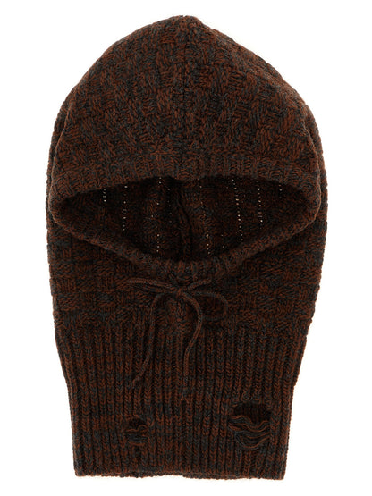 Distressed wool balaclava Hats