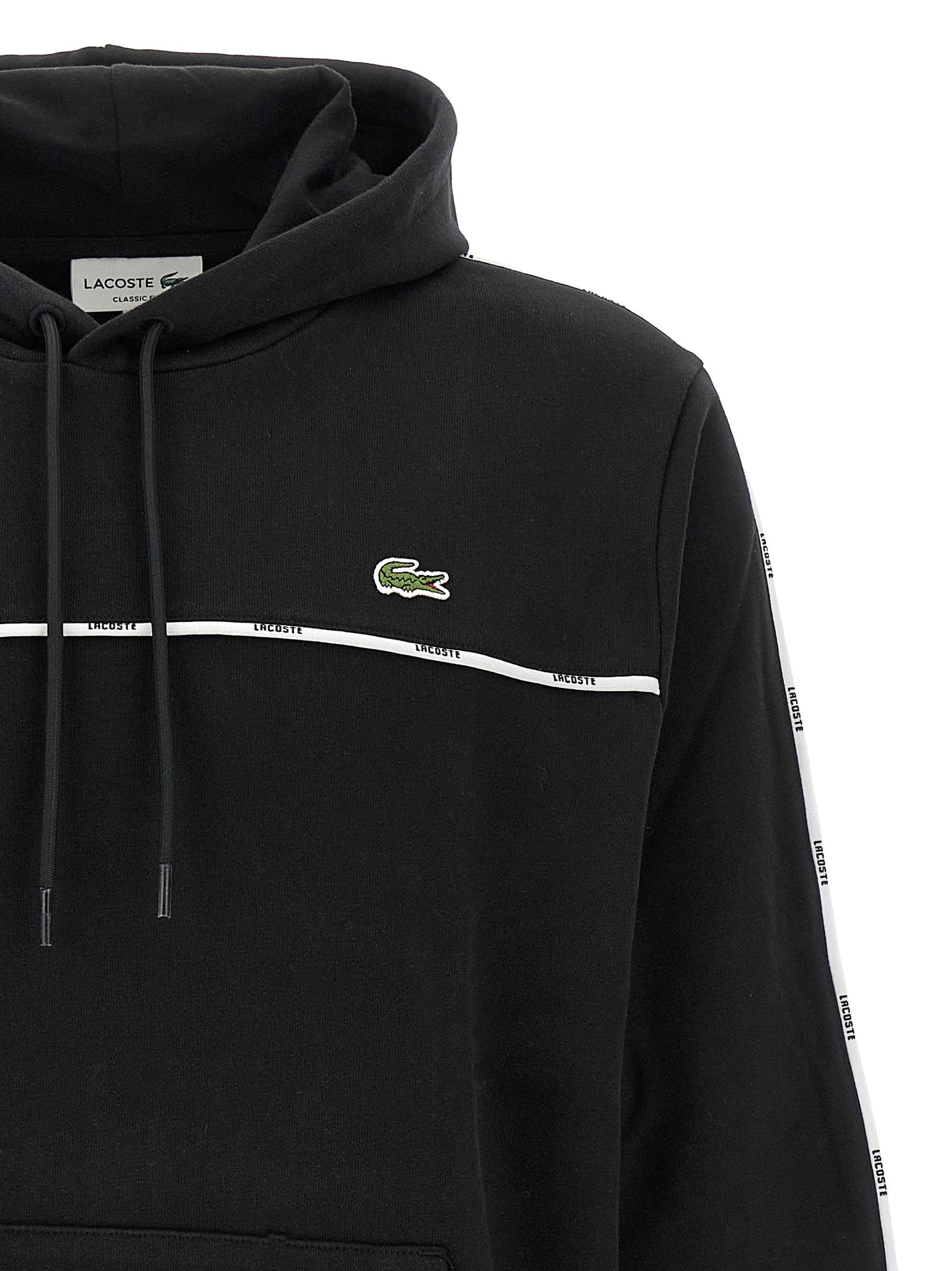 'Lacoste Trim' hoodie Sweatshirt