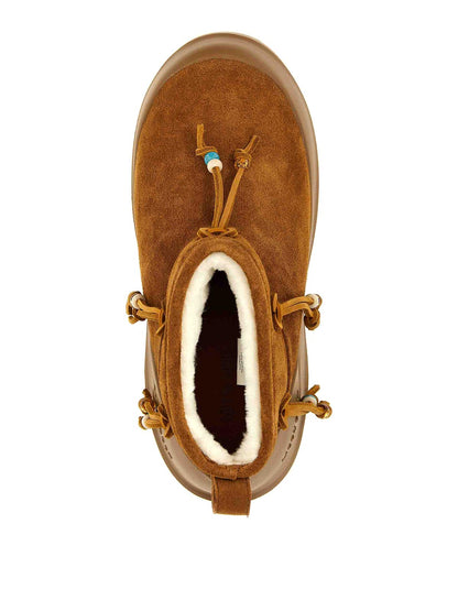 Moon Boot Mb luna low suede beads