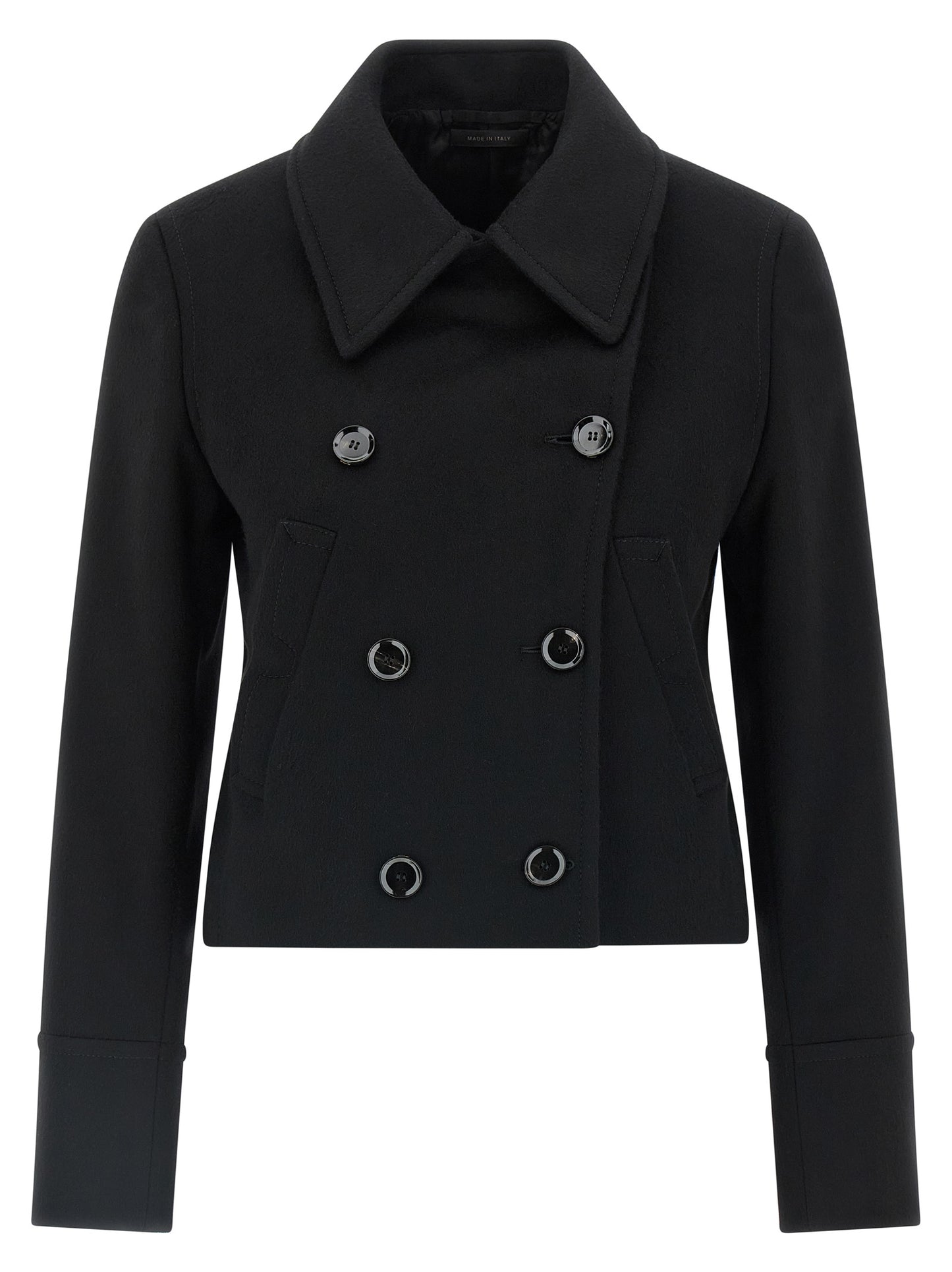Cashmere cropped coat Coats, trench coats