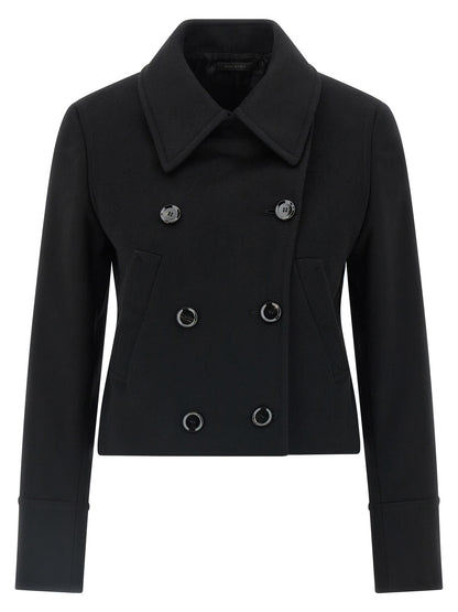 Cashmere cropped coat Coats, trench coats