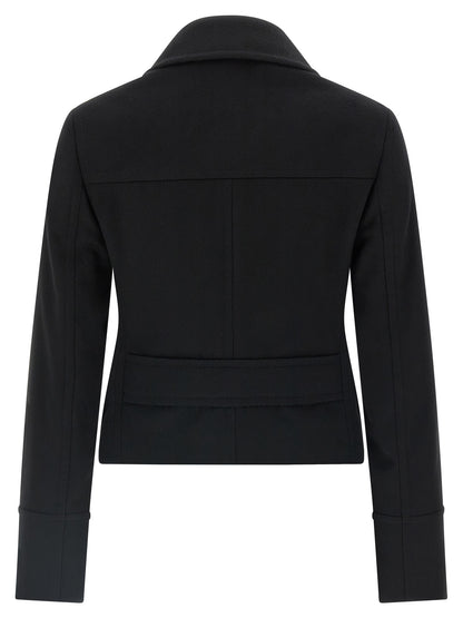 Cashmere cropped coat Coats, trench coats