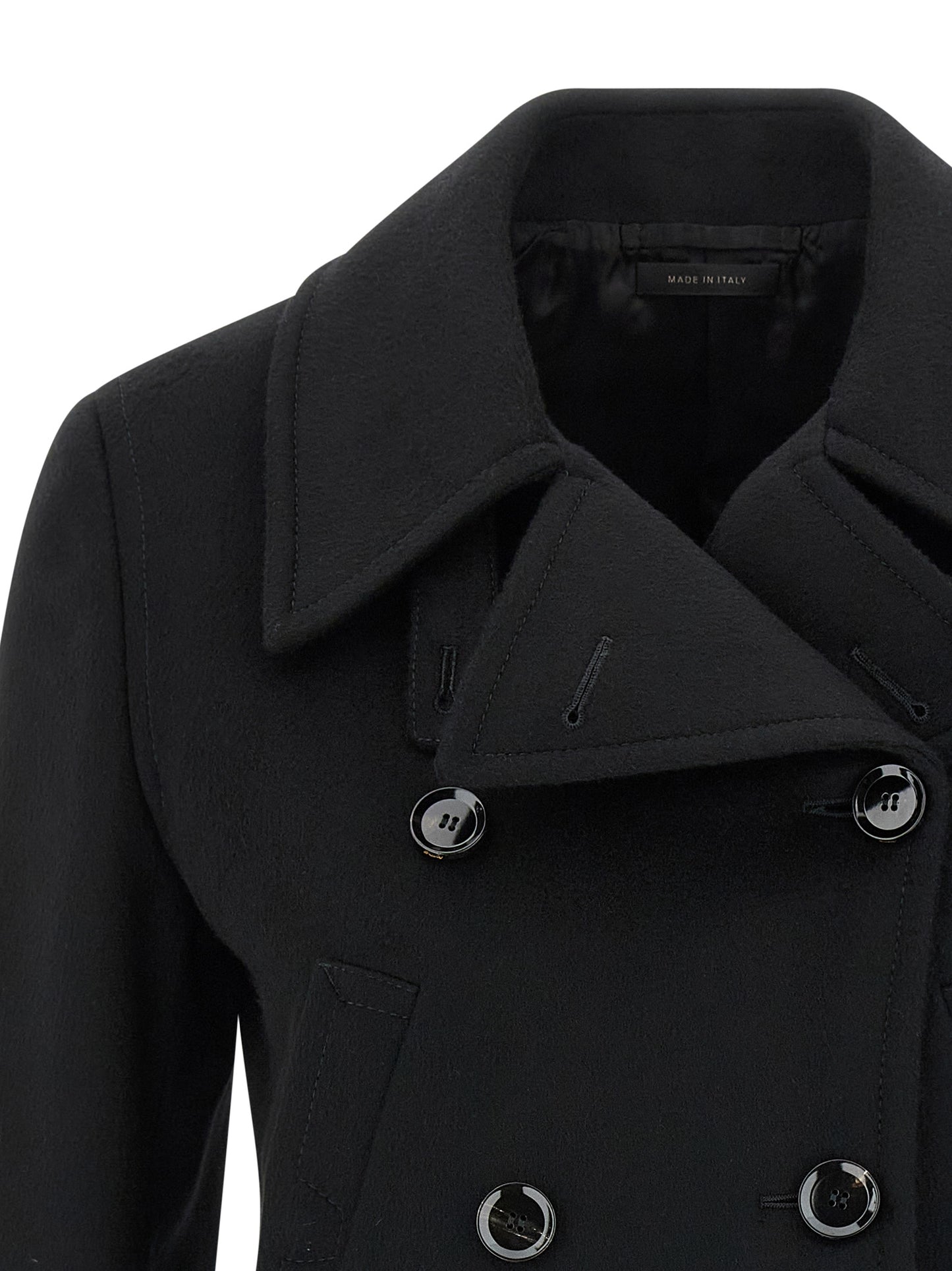 Cashmere cropped coat Coats, trench coats