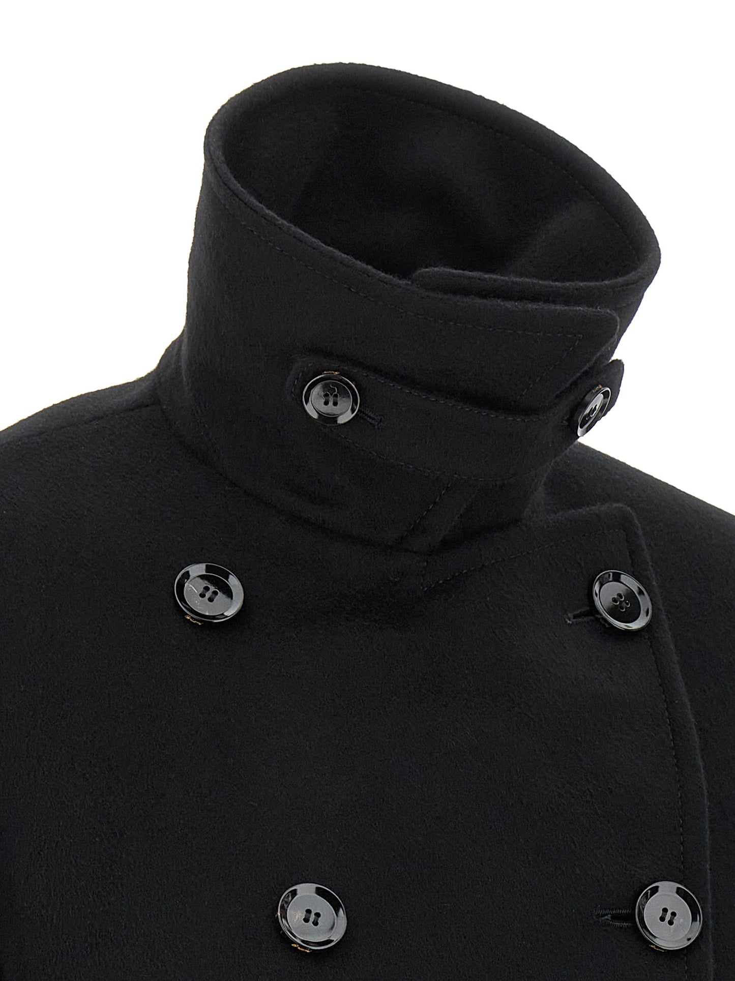 Cashmere cropped coat Coats, trench coats