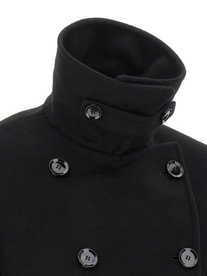 Cashmere cropped coat Coats, trench coats
