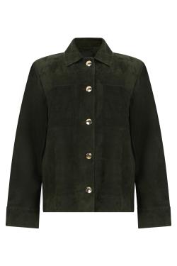 S MAX MARA Suede jacket with buttons