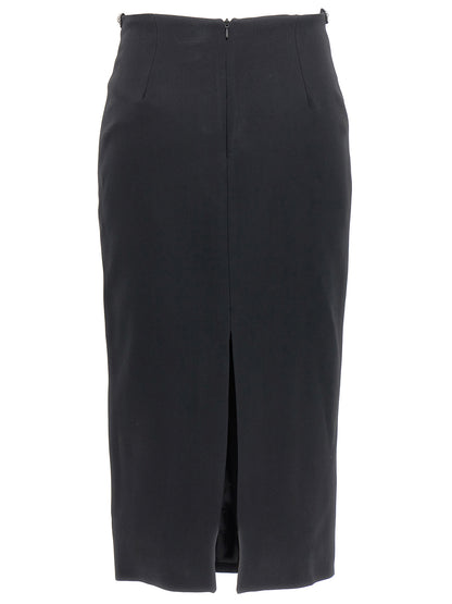 'Puffer Circle Embroidery' skirt Skirts