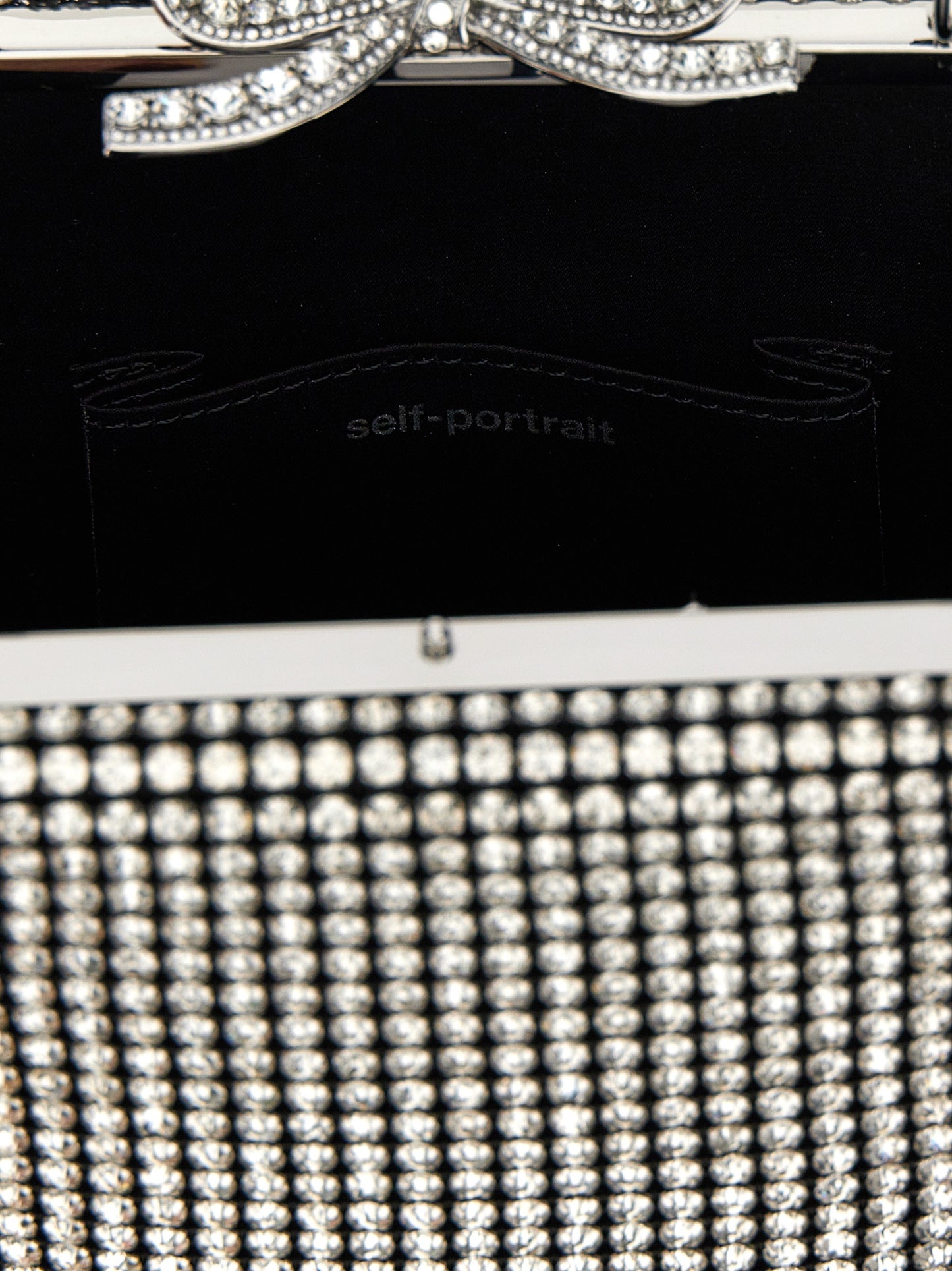 'Silver Crystal Fishnet' handbag Hand bags
