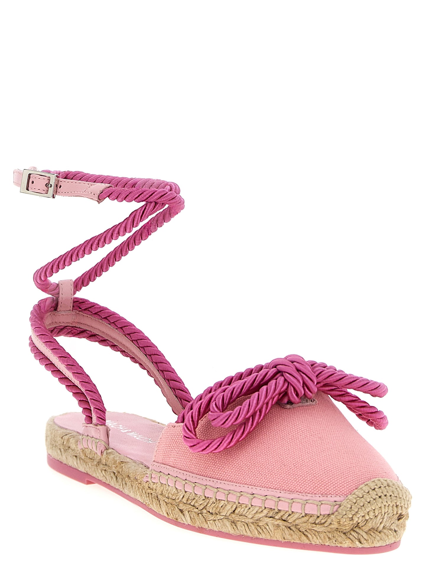 'Double Bow Pink Riviera' espadrilles Flat shoes