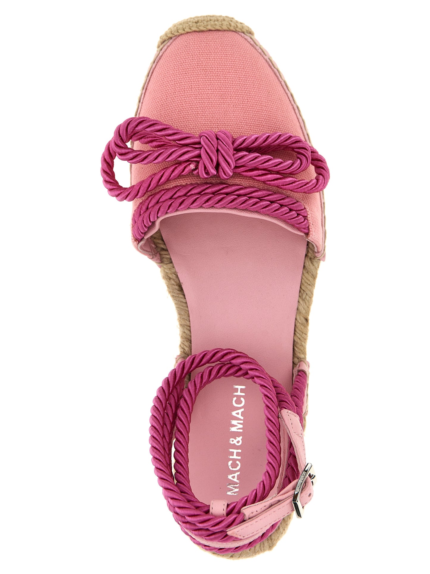 'Double Bow Pink Riviera' espadrilles Flat shoes
