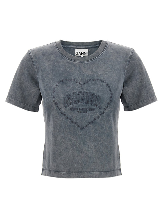 'Grey Washed Heart' T-shirt T-shirt