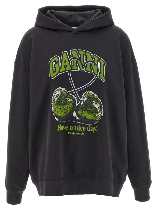 'Basic Jersey Cherry' hoodie Sweatshirt