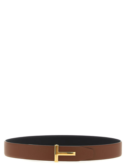 Buckle logo reversible belt Belts